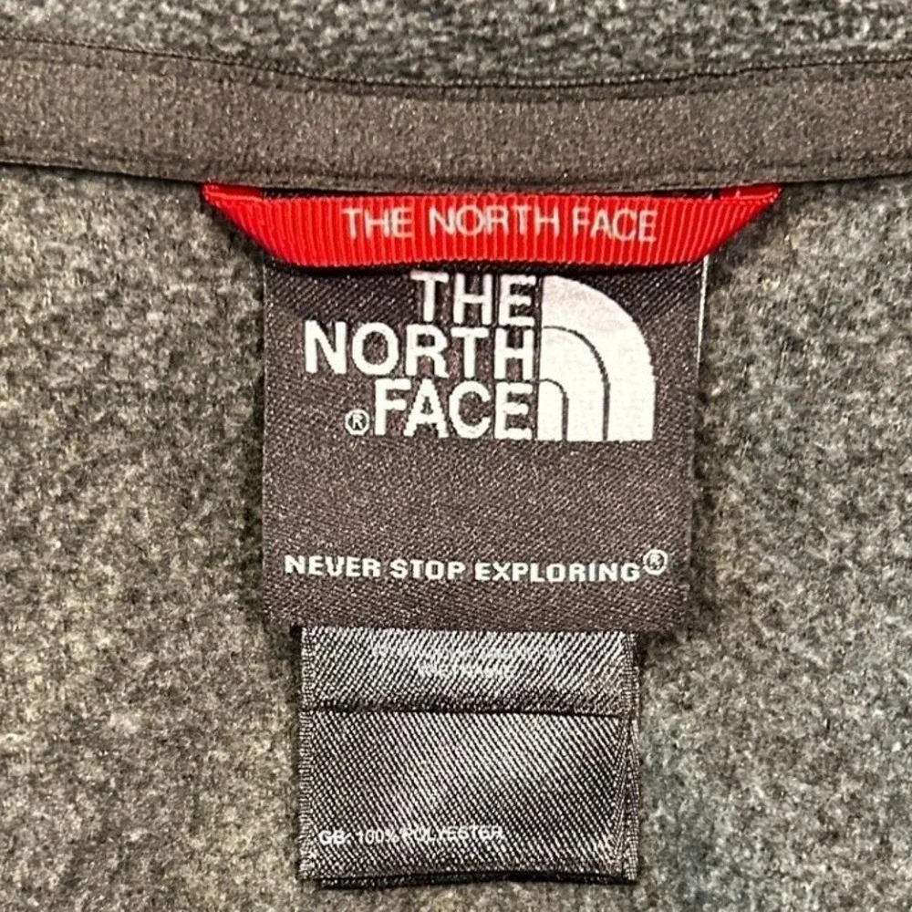 The North Face Fleece Pullover XXL Mens Gray Quarter Zip TKA 100 Lightweight Top